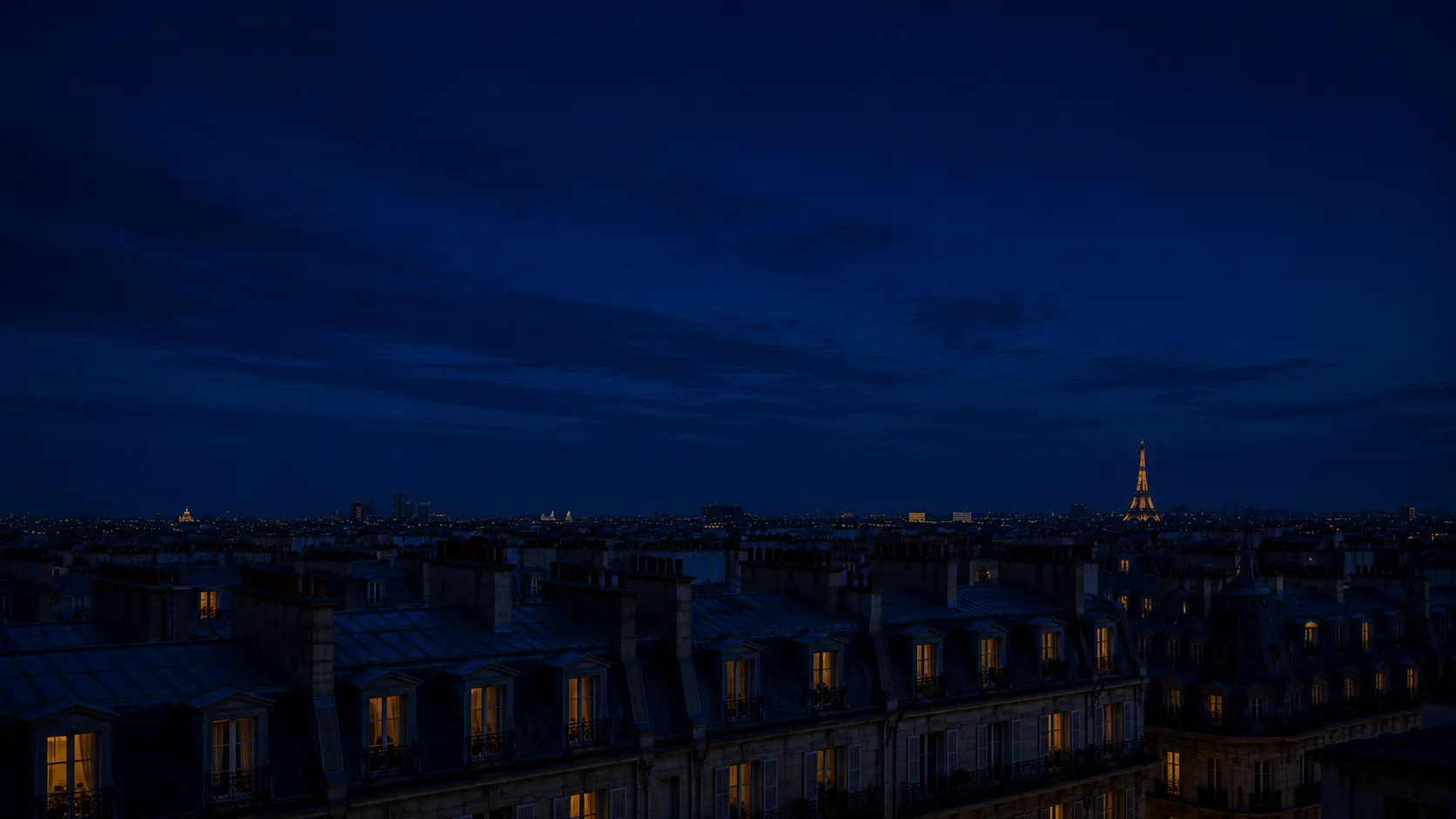 Réseau lumineux de nuit symbolisant les appels traités en continu